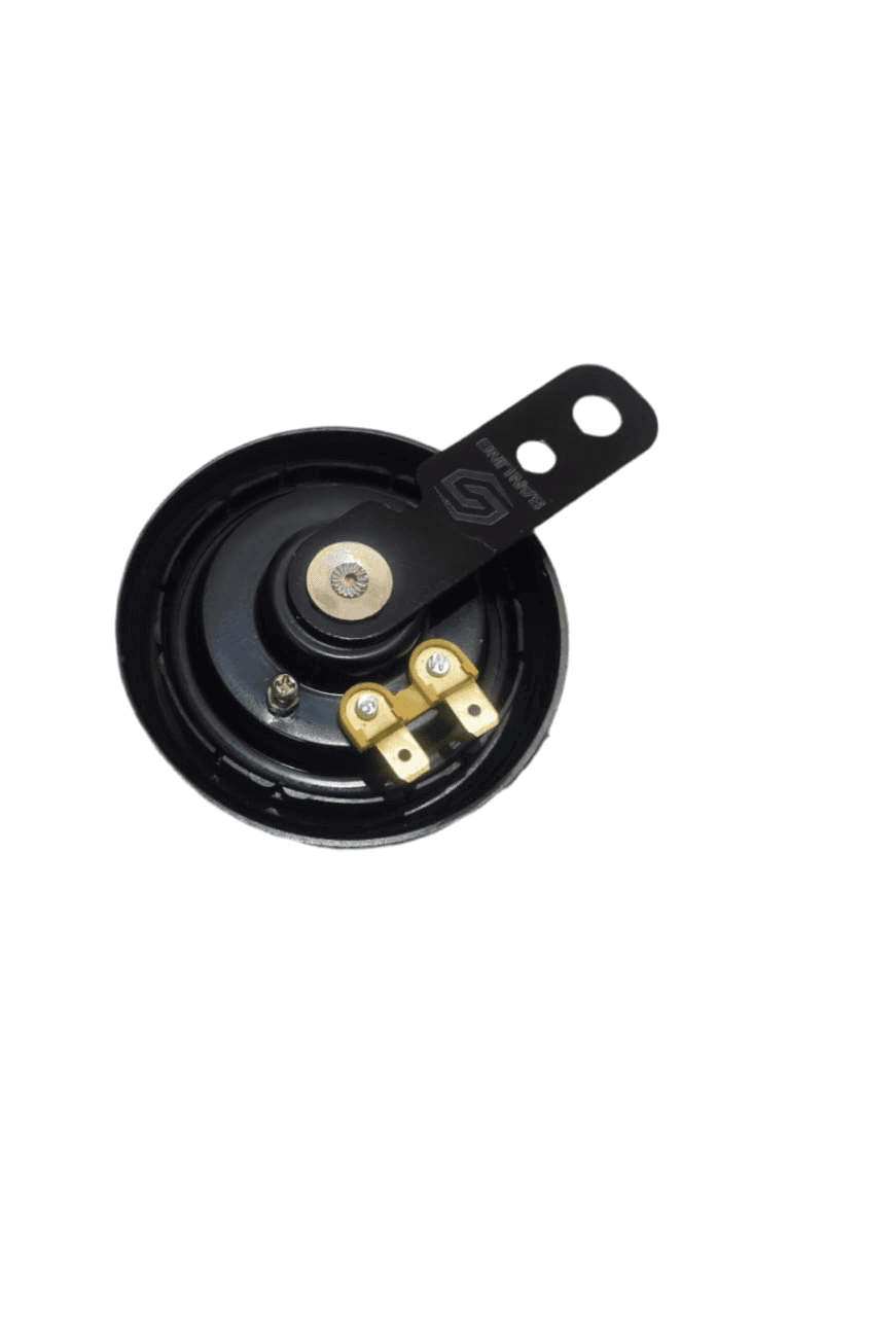 Hooter Universal for delivery motorcycle, a powerful and versatile horn for motor vehicles. Ideal for enhancing safety and audibility on the road.