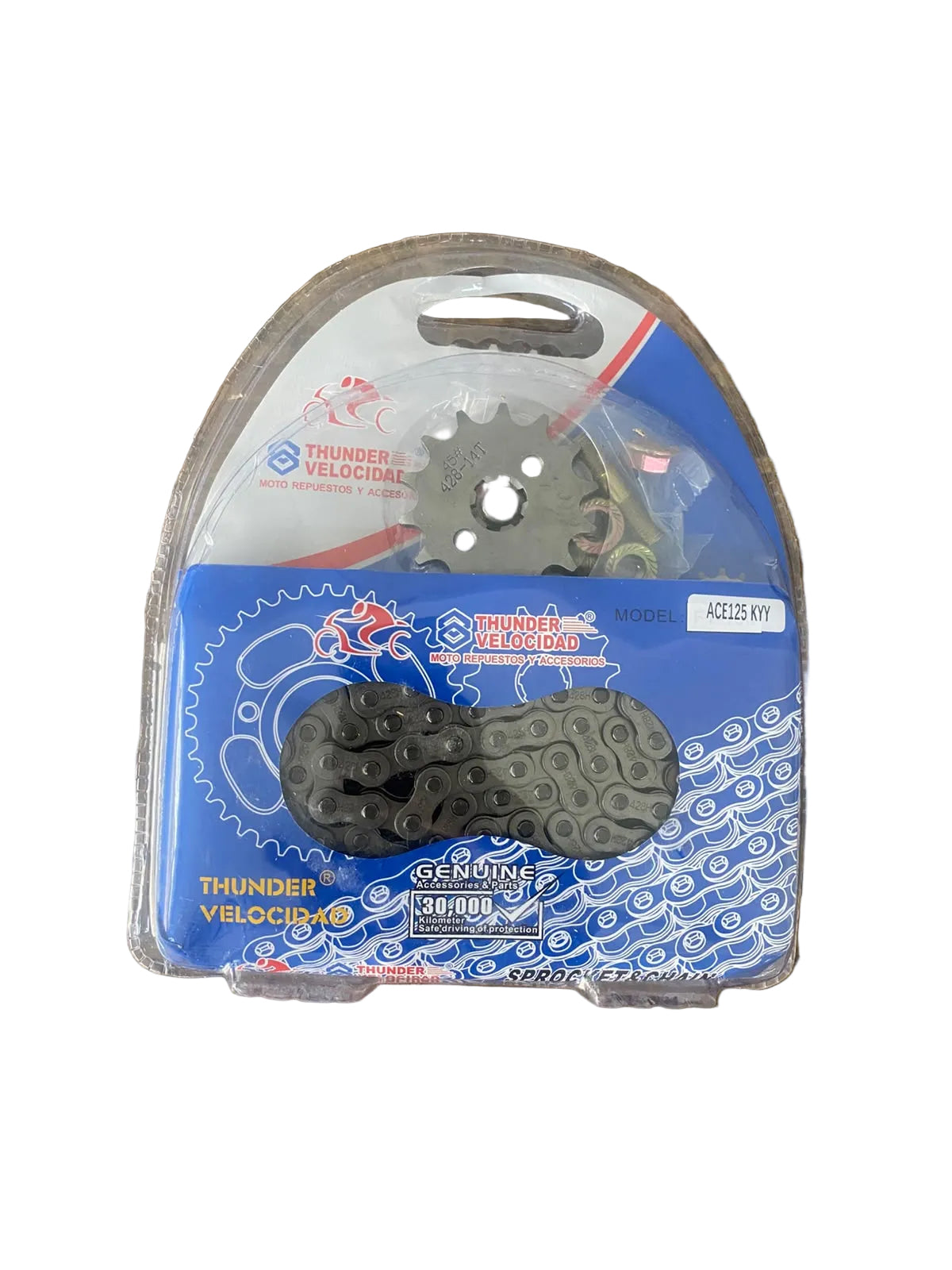 Chain and sprocket set Honda Ace 125 and 150