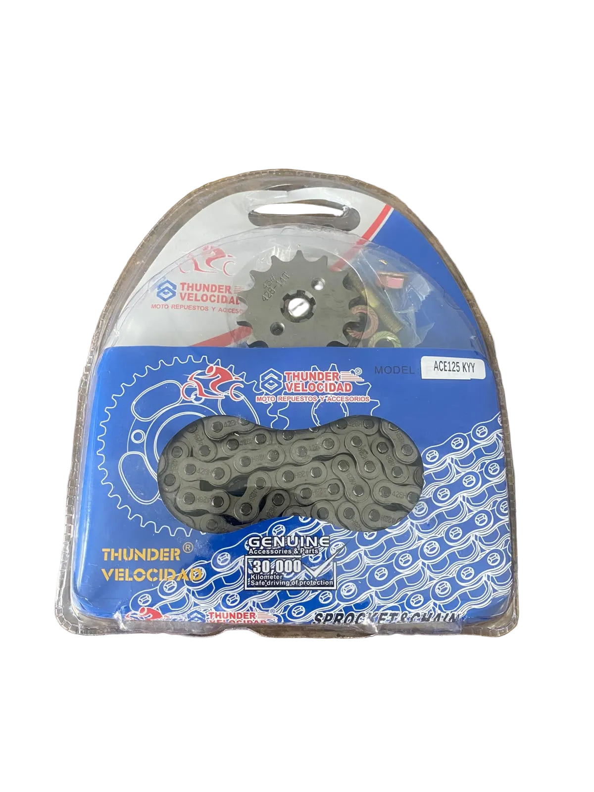 Chain and sprocket set Honda Ace 125 and 150