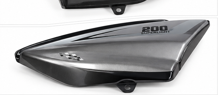 Big Boy Superlight 200 Side Cover Panels – Left & Right Set (Silver/Grey)