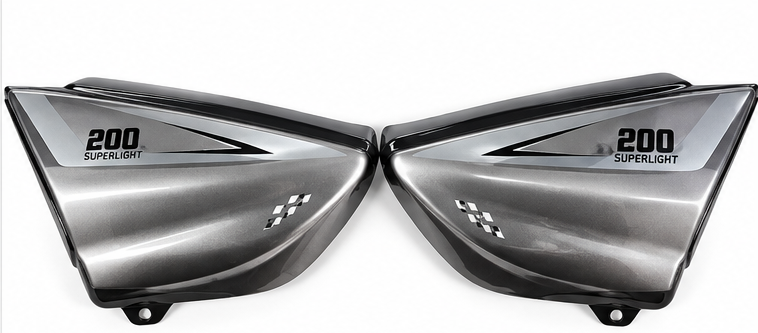 Big Boy Superlight 200 Side Cover Panels – Left & Right Set (Silver/Grey)